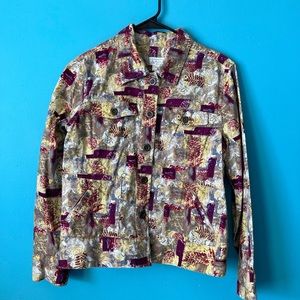 Colorful Button Down Jacket